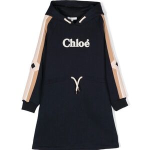Chloe Kids used Navy Hoodie Dress size 8